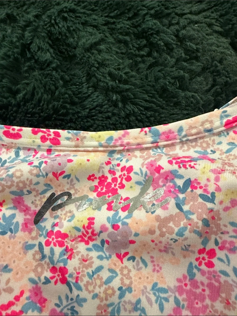 PINK Victoria's Secret Pink Floral Bralette & Legging Set